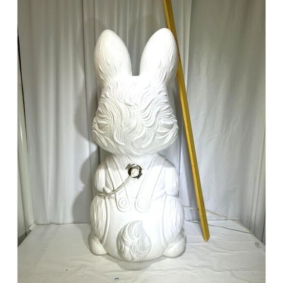 Vintage General Foam Plastics Easter Bunny Eggs Basket Blow Mold 19" - Picture 2 of 5